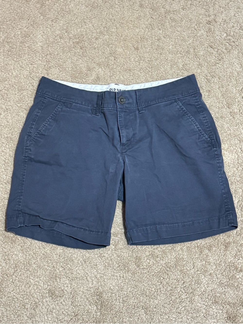 Old Navy Women’s Blue Navy Chino Shorts SIZE 2